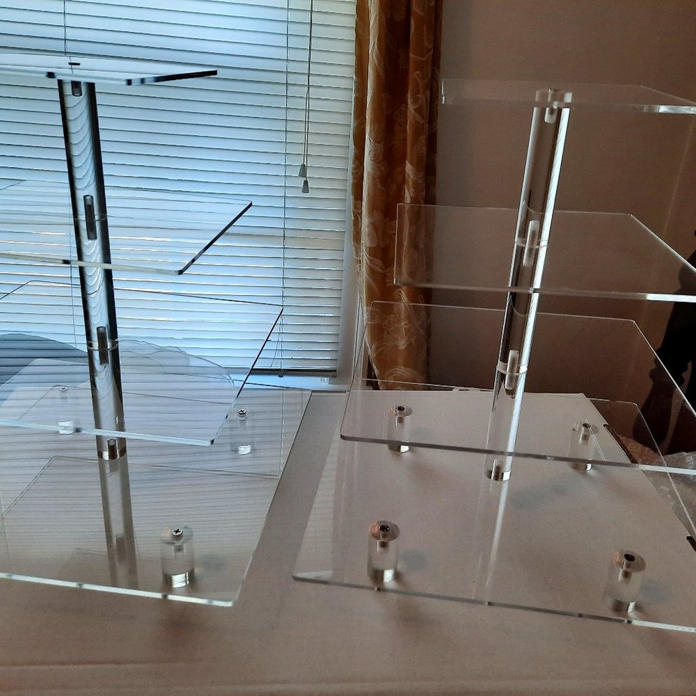 set of 4 tier platters